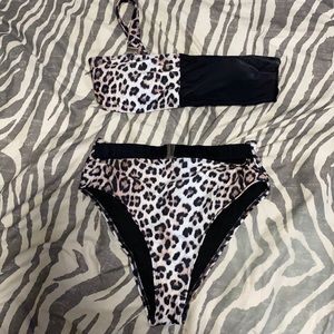 Cheetah high waisted bikini